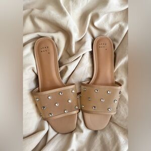 A New Day Gemmed Slide Sandals